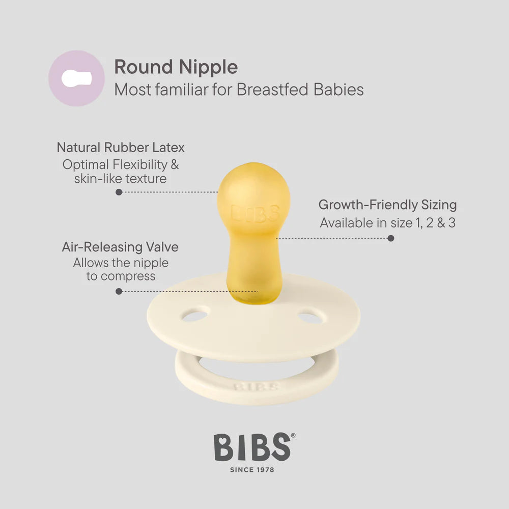 BIBS Studio Dummy - Ivory/Vanilla Mix (2 Pack)