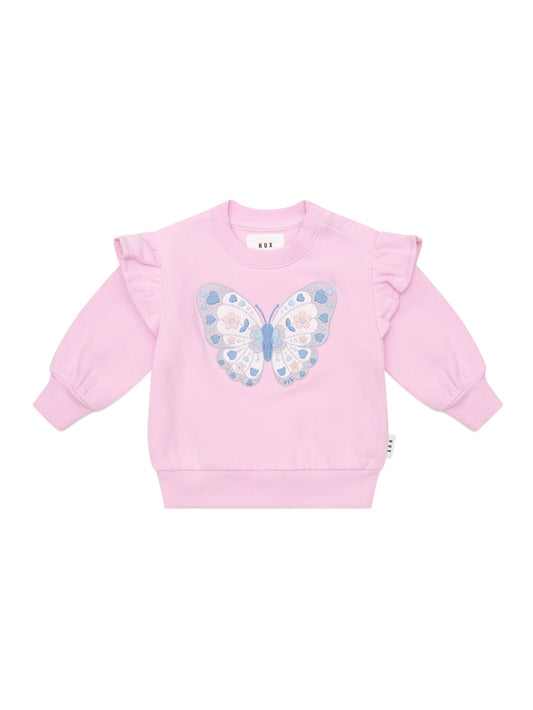 Huxbaby Butterfly Frill Sweatshirt | Bloom