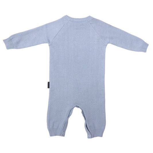 Korango Trucks Cotton Knit Romper | Dusty Blue