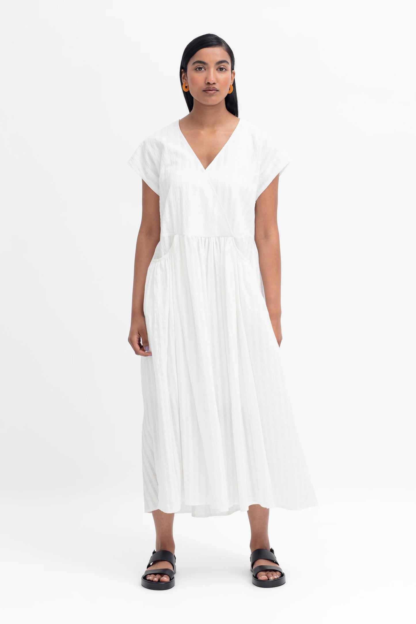 Elk Ond Dress- White