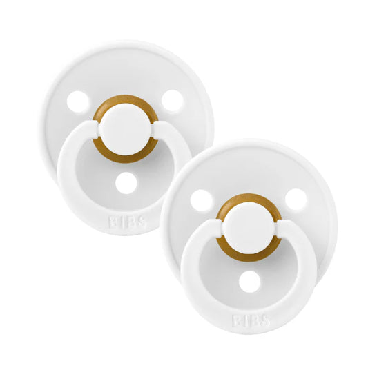 BIBS Colour Dummy - White (2 Pack)