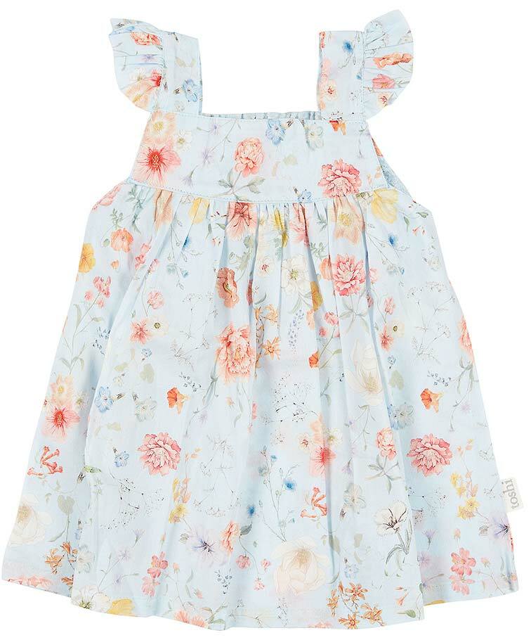 Baby Dress Secret Garden Sky
