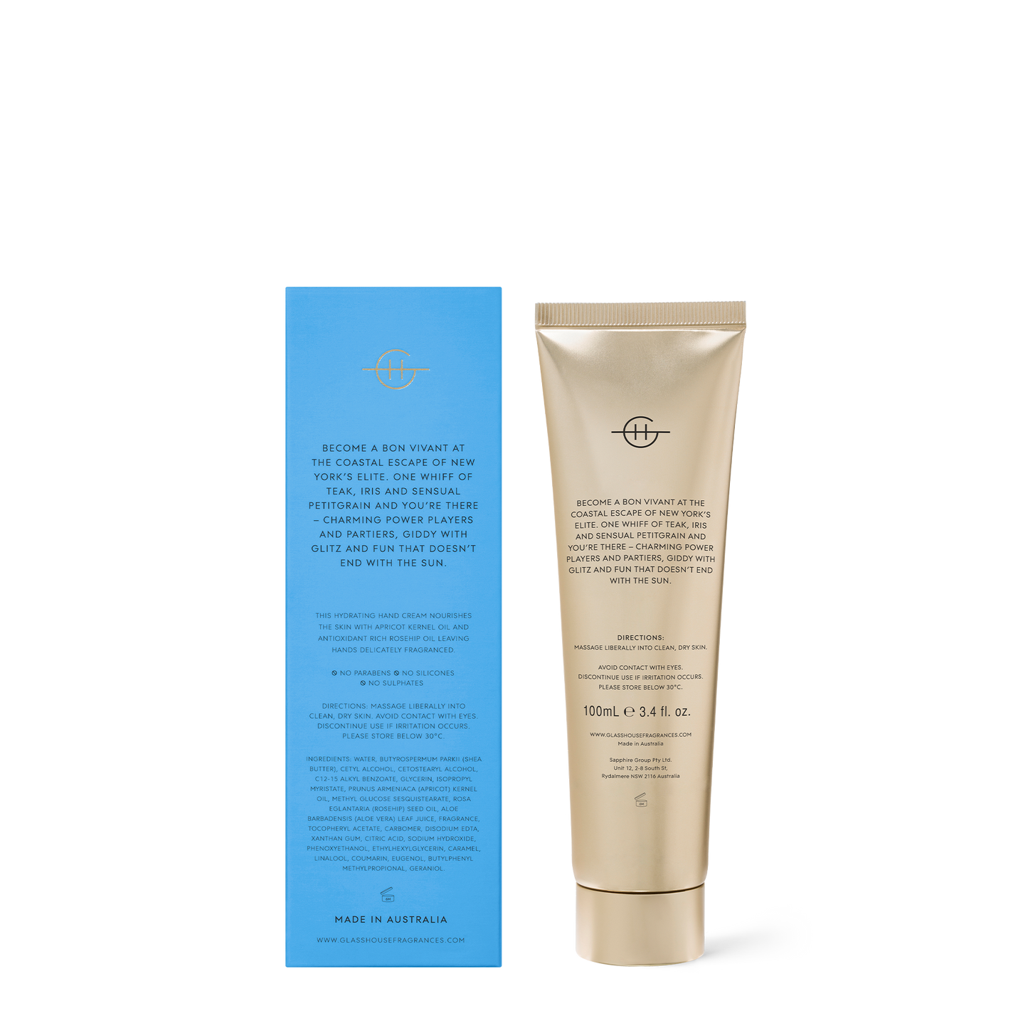 Glasshouse The Hamptons - 100ml Hand Cream