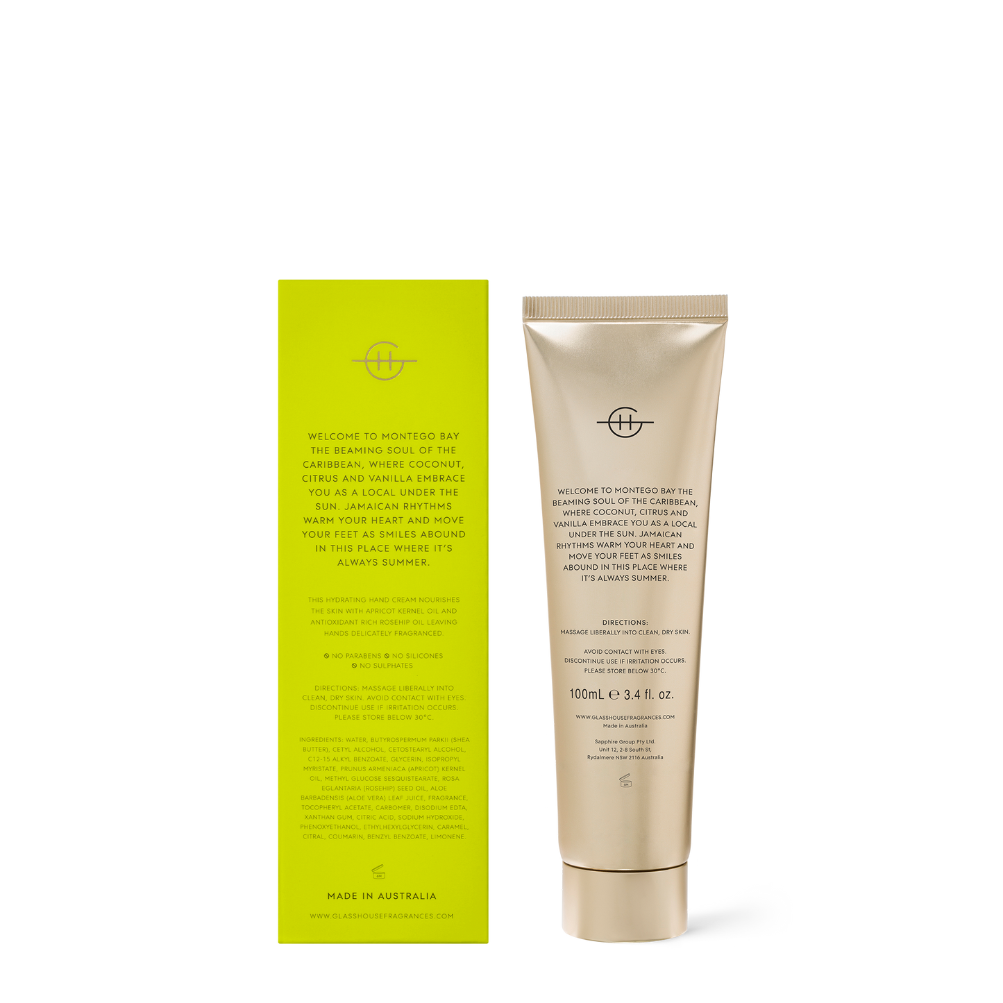 Glasshouse Montego Bay Rhythm - 100ml Hand Cream