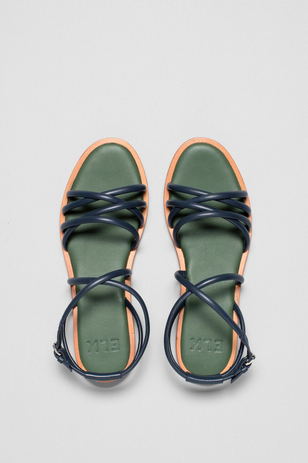 Elk Peder Sandal - Navy/Green