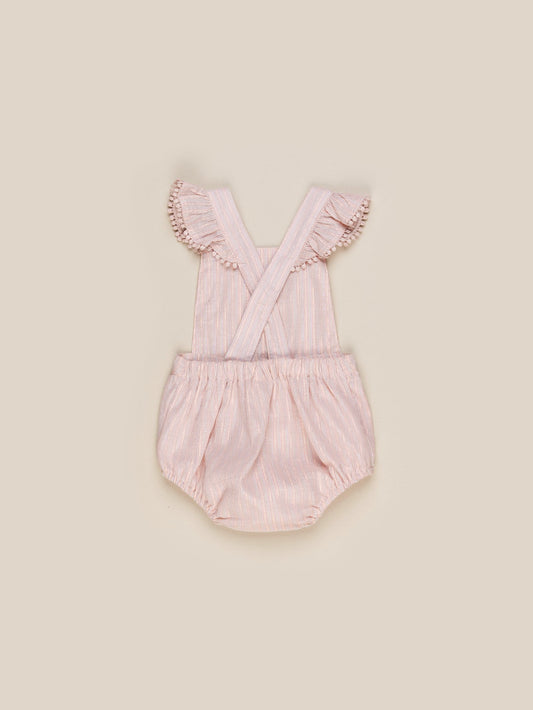 Huxbaby Rainbow Sparkle Frill Playsuit- Rose & Rainbow