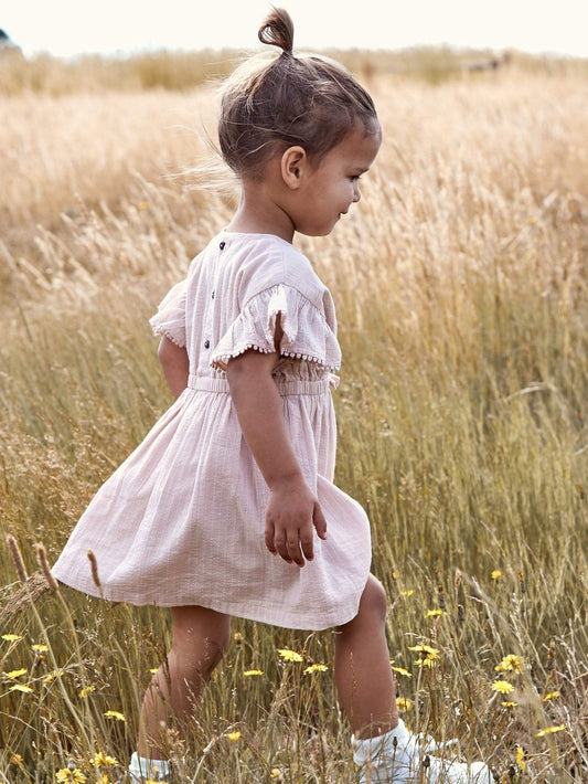 Huxbaby Rainbow Sparkle Dress- Rose & Rainbow