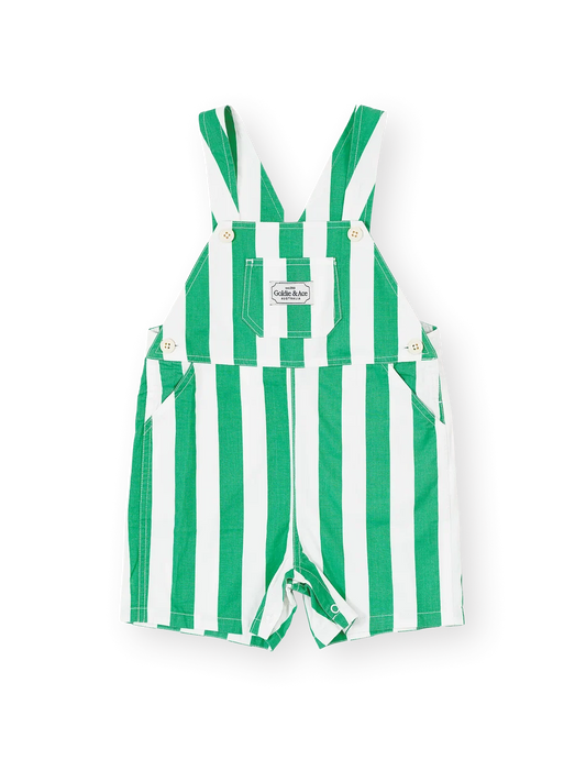 Happy Stripe Button Burton Overalls