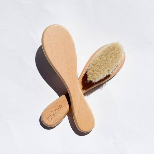 Natural Beach Wood - Baby Hairbrush