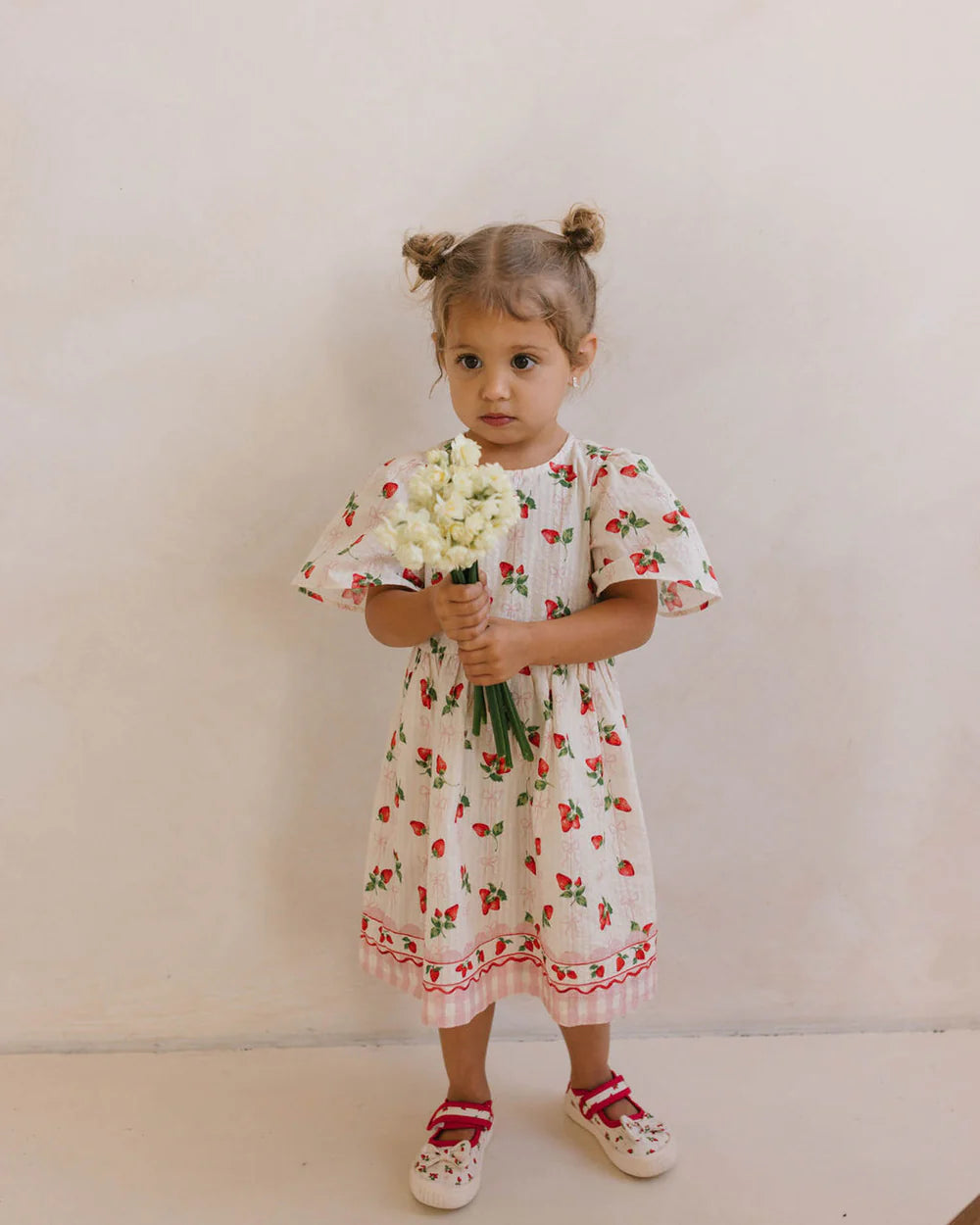 Poppy Dress - Strawberries and Cream