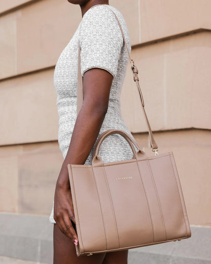 Louenhide Manhattan Tote Bag- Coffee