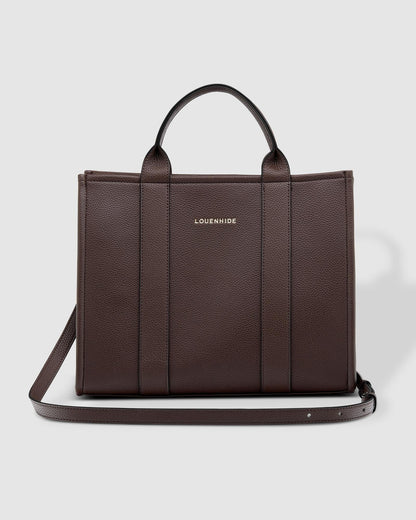 Louenhide Manhattan Tote Bag- Chocolate