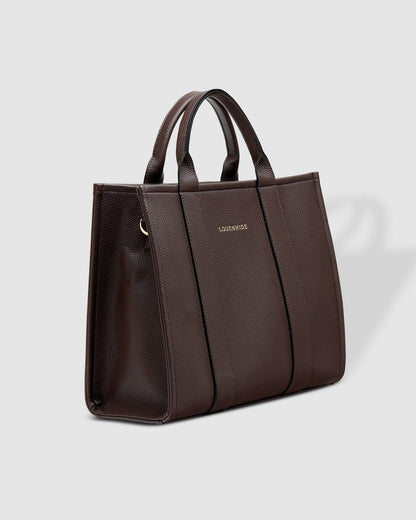 Louenhide Manhattan Tote Bag- Chocolate