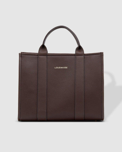 Louenhide Manhattan Tote Bag- Chocolate