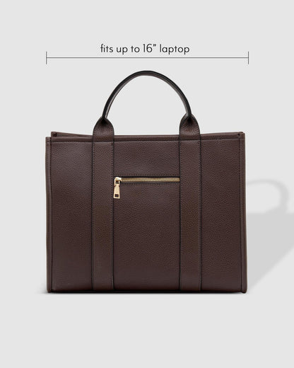 Louenhide Manhattan Tote Bag- Chocolate