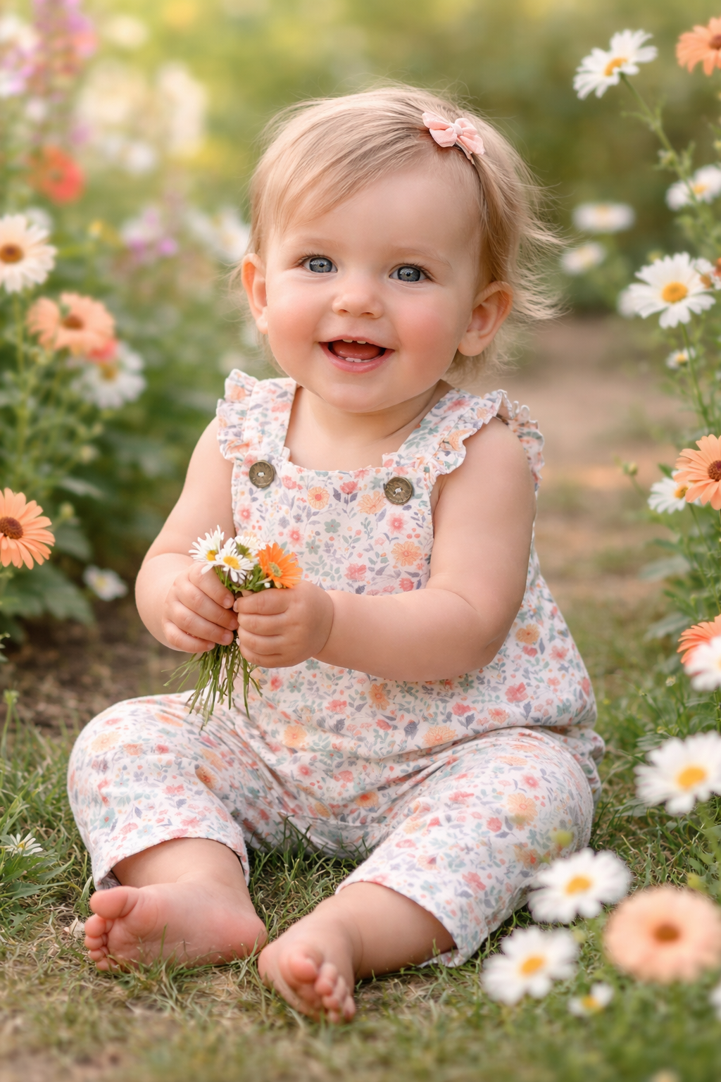 Tiny Twig Cottage Garden Frill Overall