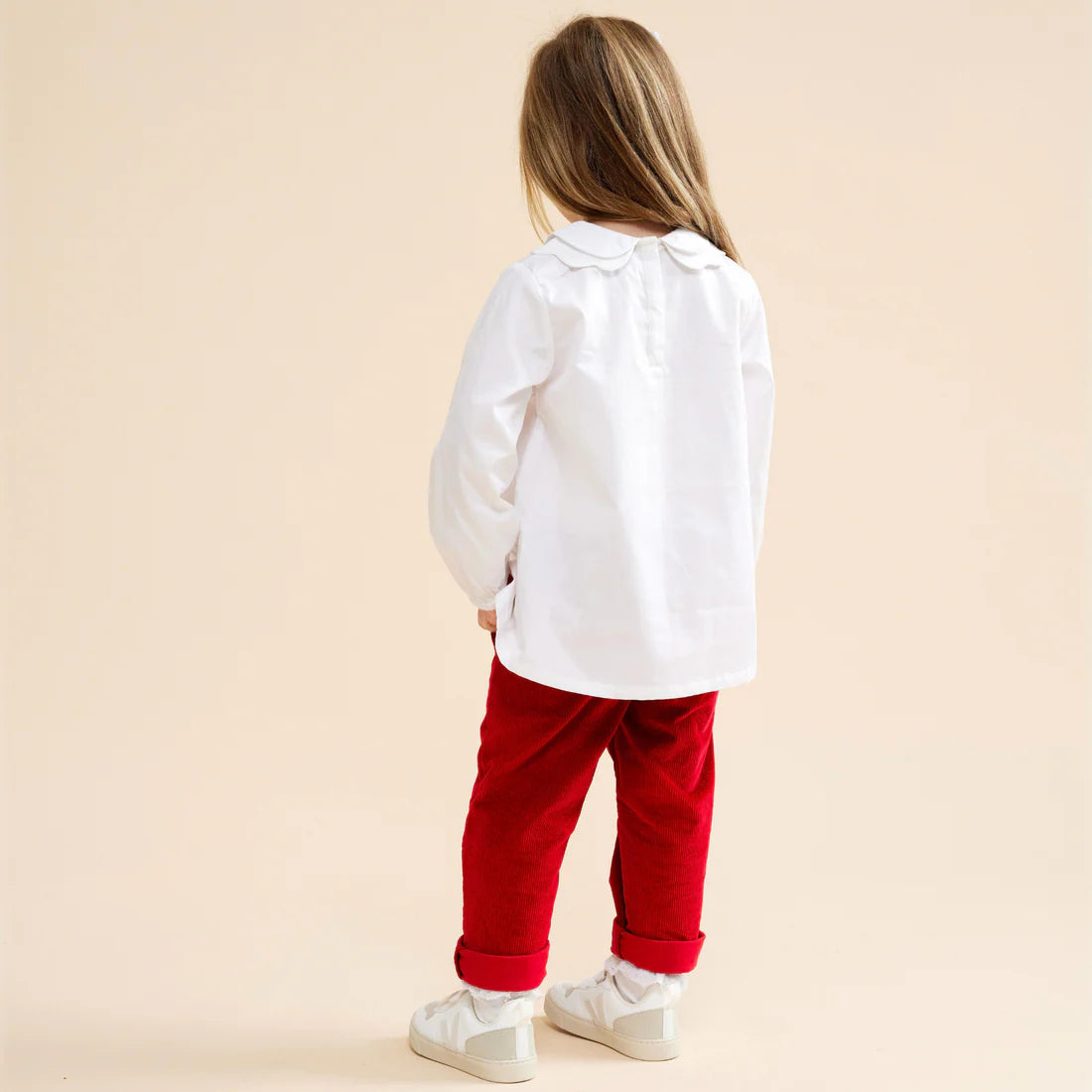Prudie & Primmie Collared Shirt - Milk White