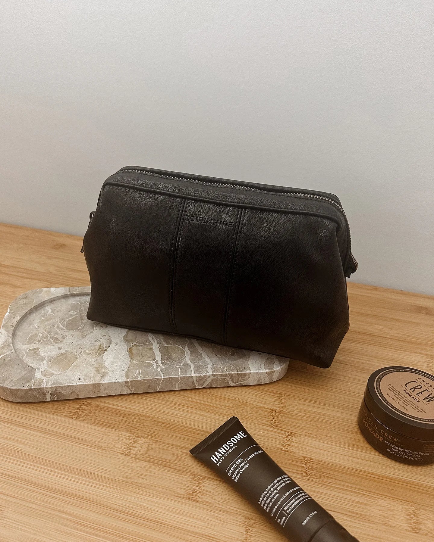 Louenhide Albie Toiletry Bag - Saddle Black