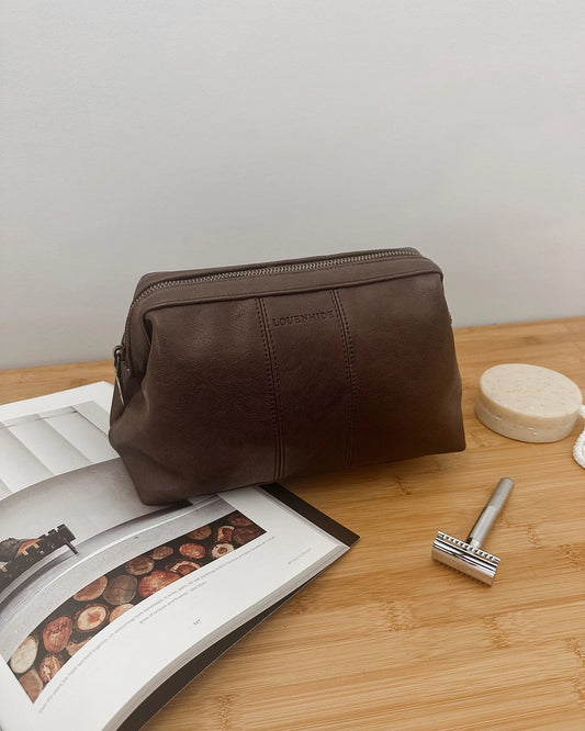 Louenhide Albie Toiletry Bag - Saddle Chocolate