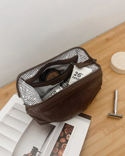 Louenhide Albie Toiletry Bag - Saddle Black