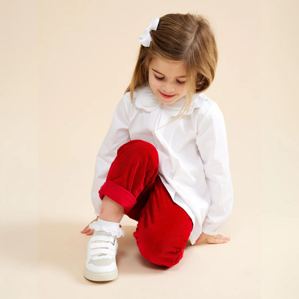 Prudie & Primmie Collared Shirt - Milk White