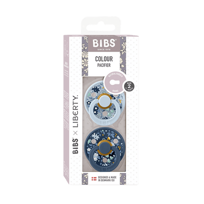 BIBS x Liberty Dummy - Chamomile Baby Blue Mix (2 Pack)