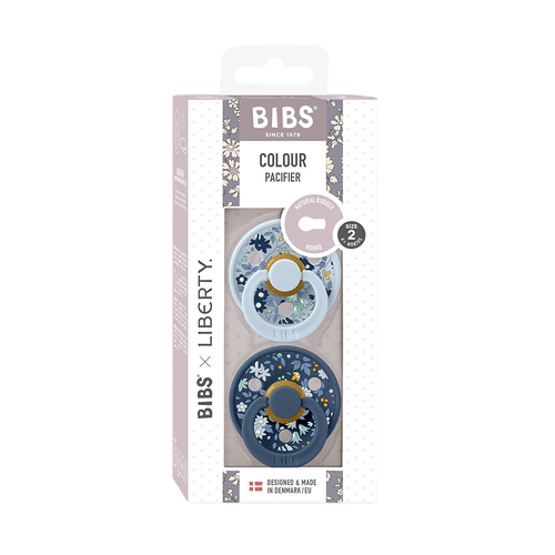 BIBS x Liberty Dummy - Chamomile Baby Blue Mix (2 Pack)
