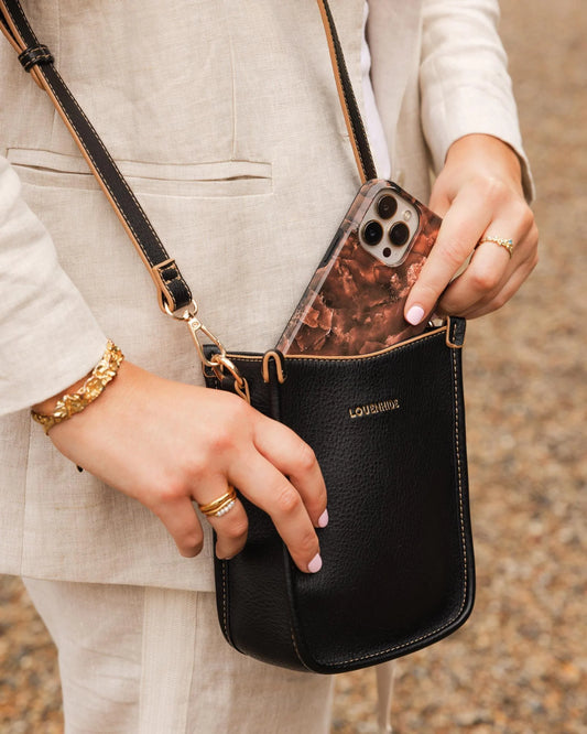 Louenhide Parker Phone Crossbody Bag - Black