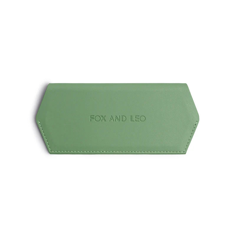Fox & Leo Glasses Case - Sage