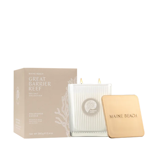 Maine Beach Great Barrier Reef Sea Salt - Fragrance Candle 380g