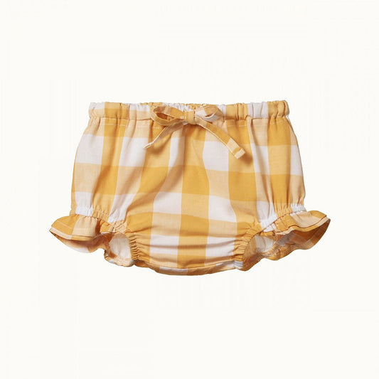 Nature Baby Petal Bloomers - Honey Check
