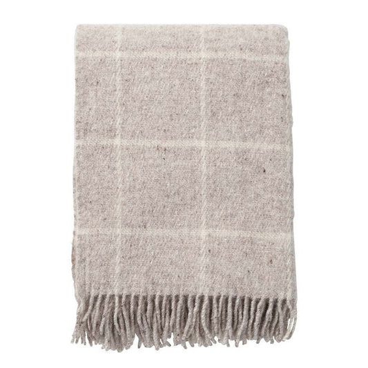 Vinga Beige Wool Blanket