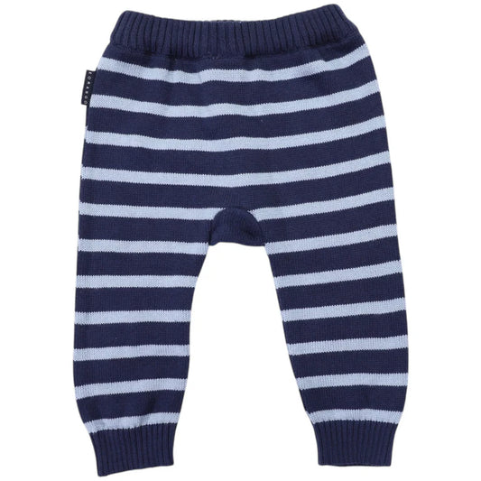Korango Striped Knit Legging | Navy Stripes