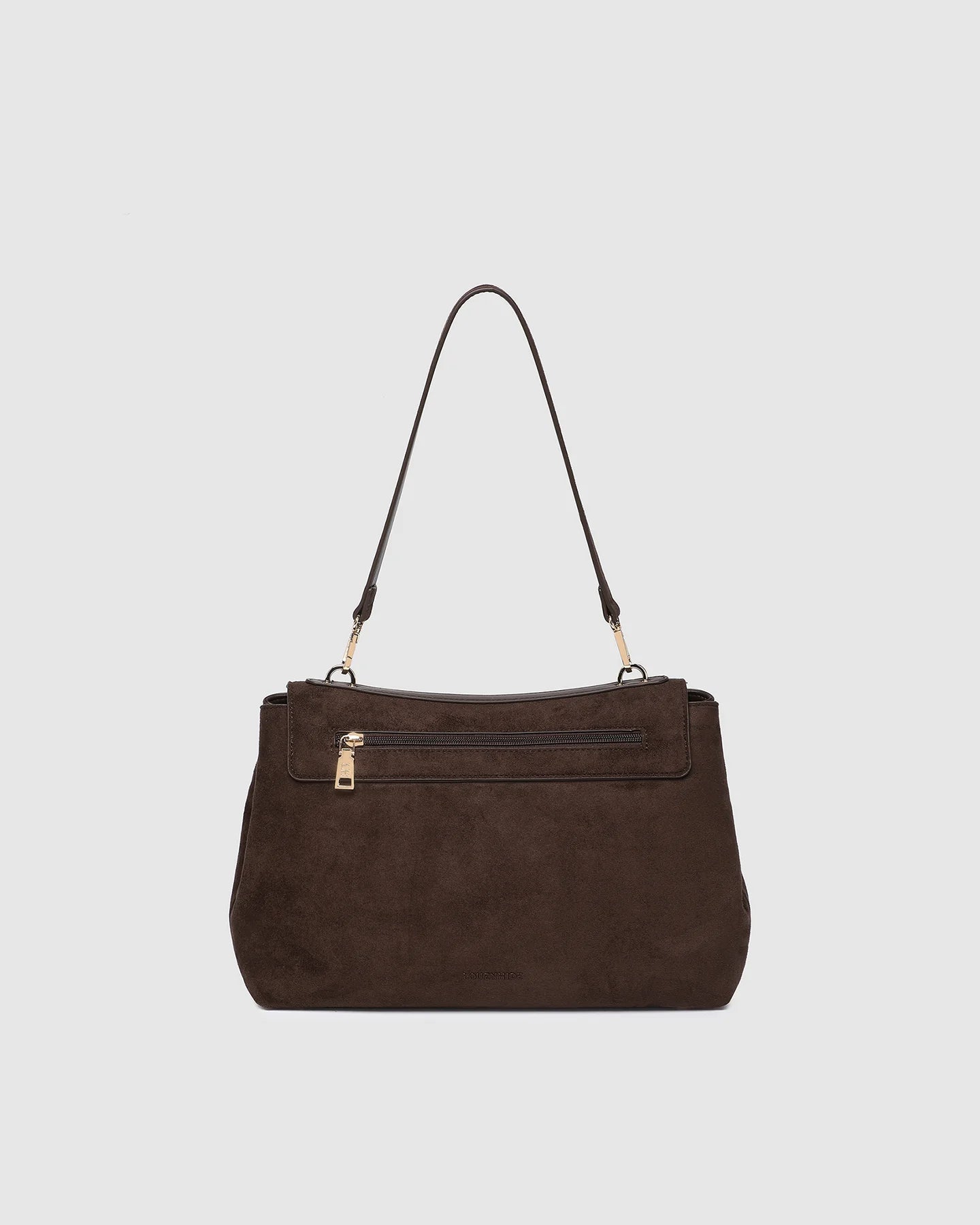 Louenhide Arden Suedette Shoulder Bag - Chocolate