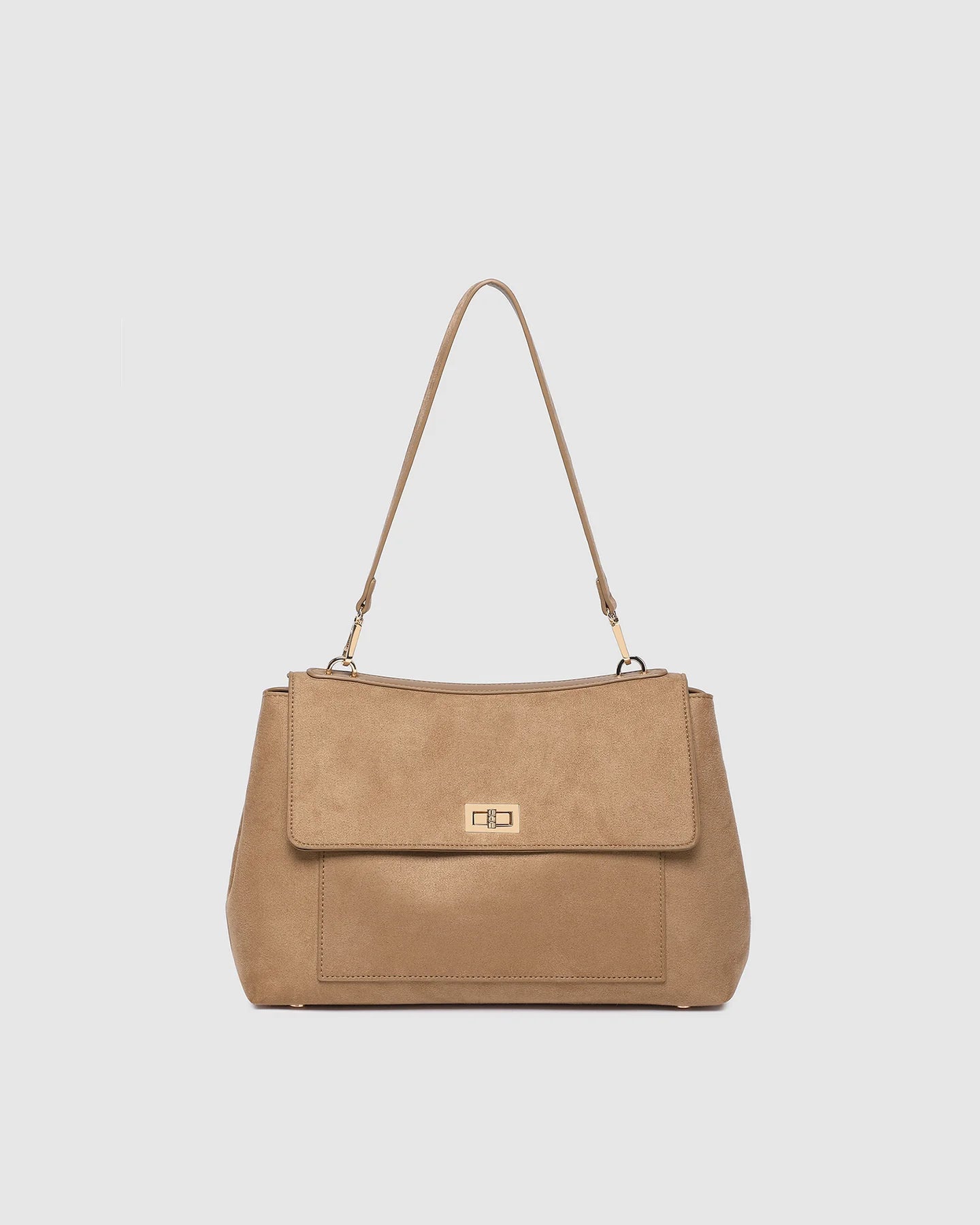 Louenhide Arden Suedette Shoulder Bag - Honey