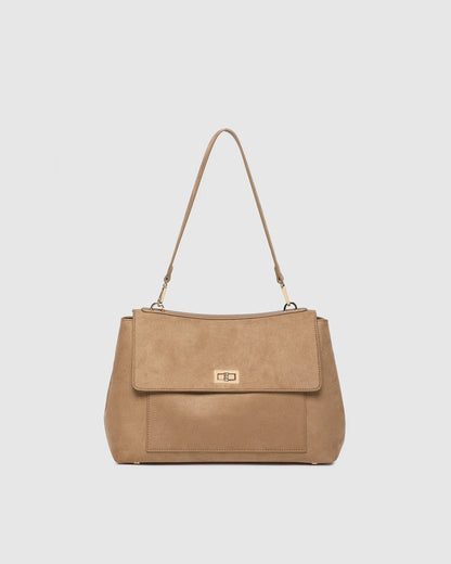 Louenhide Arden Suedette Shoulder Bag - Honey