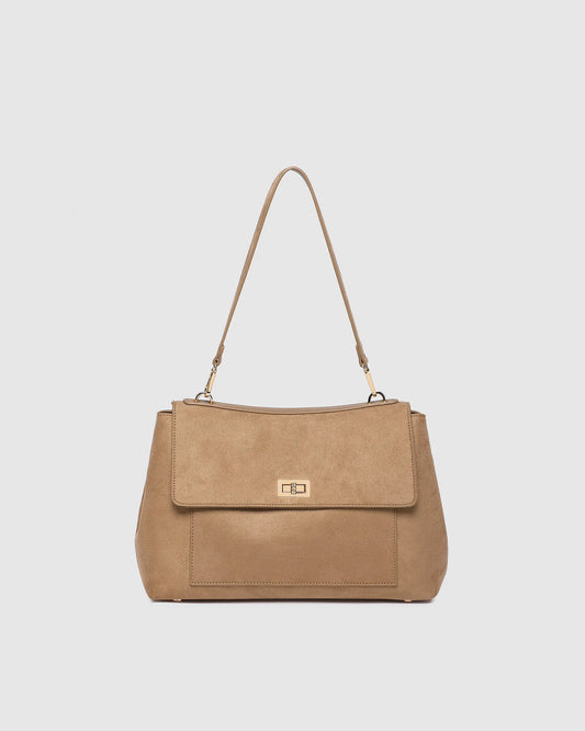Louenhide Arden Suedette Shoulder Bag - Honey