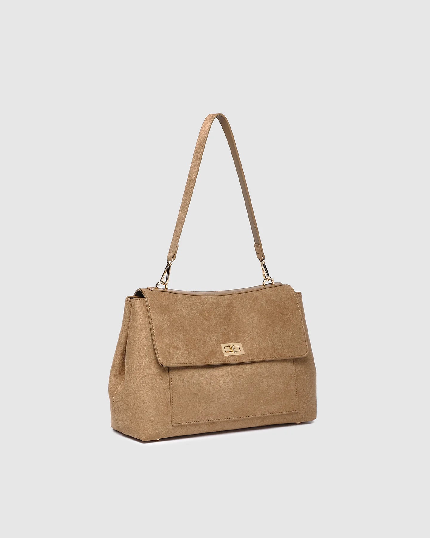 Louenhide Arden Suedette Shoulder Bag - Honey