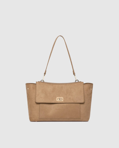 Louenhide Arden Suedette Shoulder Bag - Honey