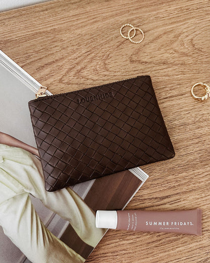 Louenhide Kuta Purse - Woven Chocolate