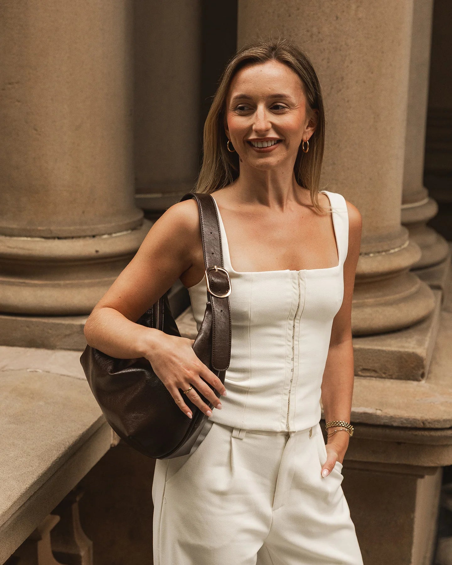 Louenhide Cleo Shoulder Bag - Chocolate