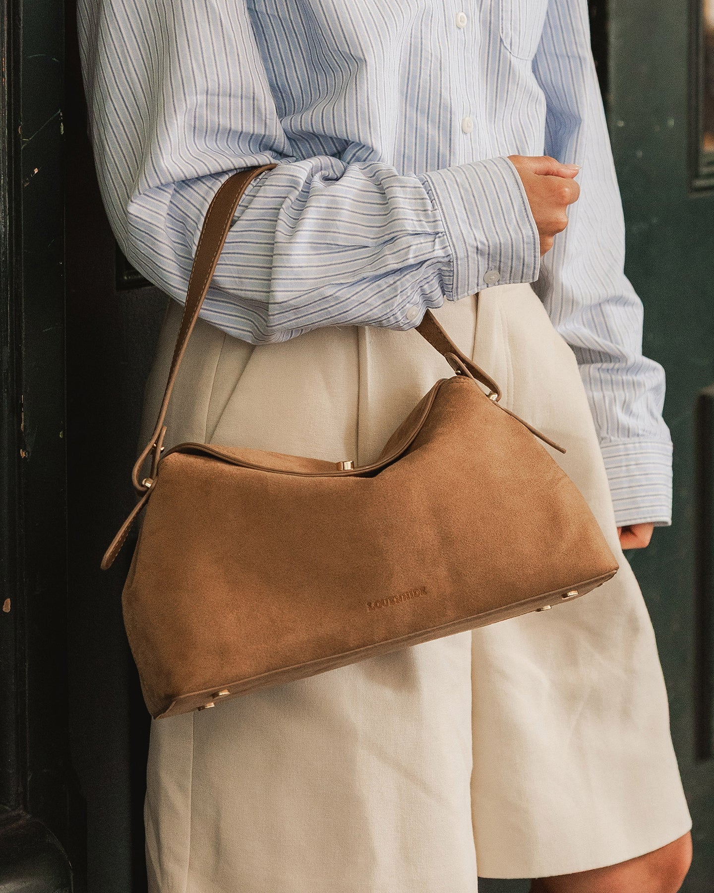 Louenhide Nicole Suedette Handbag - Honey