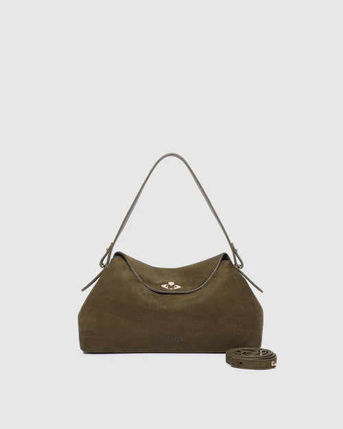 Louenhide Nicole Suedette Handbag - Olive