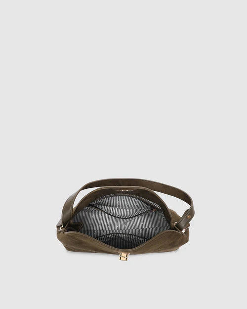 Louenhide Nicole Suedette Handbag - Olive