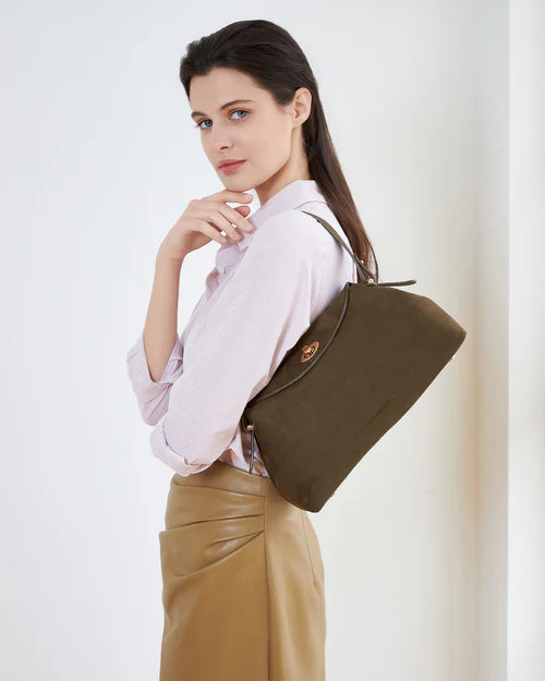 Louenhide Nicole Suedette Handbag - Olive