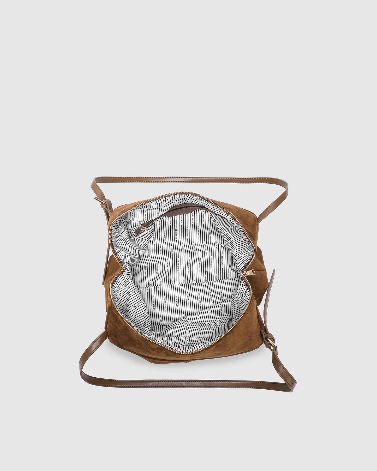 Louenhide Marissa Suedette Shoulder Bag - Cognac