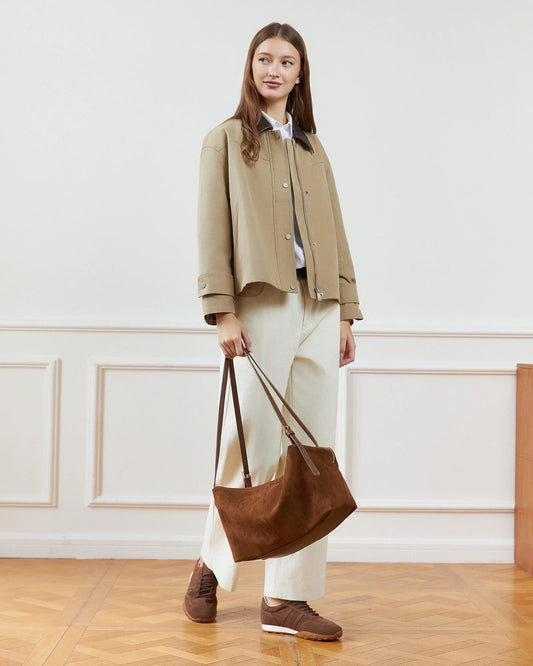 Louenhide Marissa Suedette Shoulder Bag - Cognac