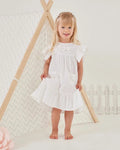 Tiny Twig Peasant Dress | White