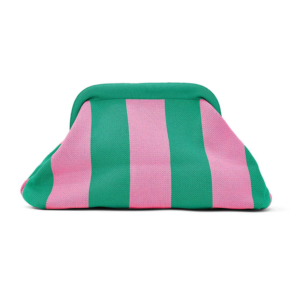 Dumpling Clutch - Pink & Green