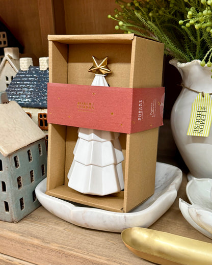 Ceramic Christmas Tree with Gold Heart